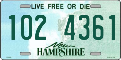 NH license plate 1024361