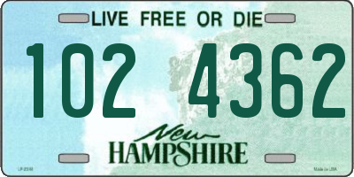 NH license plate 1024362