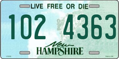NH license plate 1024363