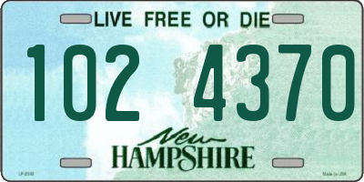 NH license plate 1024370