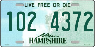 NH license plate 1024372