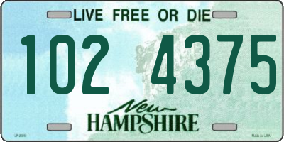 NH license plate 1024375