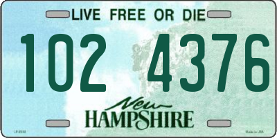 NH license plate 1024376