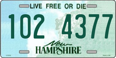 NH license plate 1024377