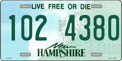 NH license plate 1024380