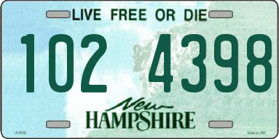 NH license plate 1024398