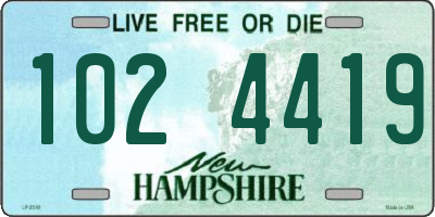NH license plate 1024419