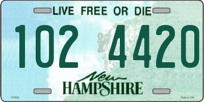 NH license plate 1024420