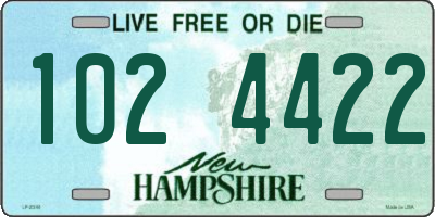 NH license plate 1024422