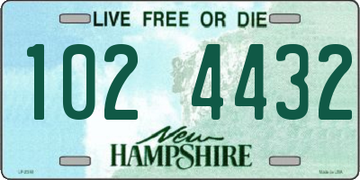 NH license plate 1024432
