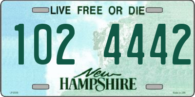 NH license plate 1024442