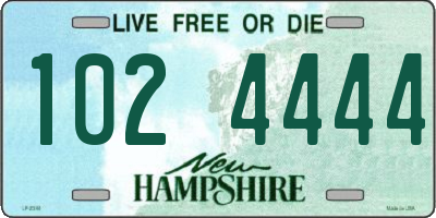 NH license plate 1024444