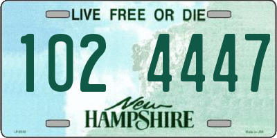 NH license plate 1024447
