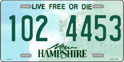 NH license plate 1024453