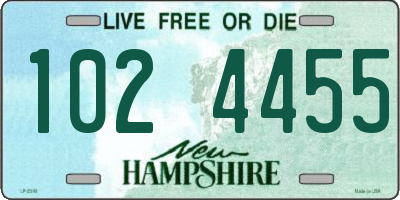 NH license plate 1024455