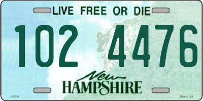 NH license plate 1024476