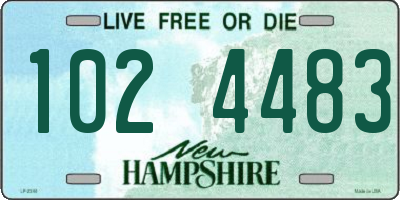 NH license plate 1024483