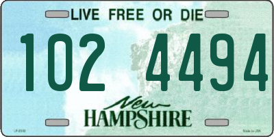 NH license plate 1024494