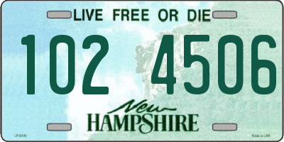 NH license plate 1024506