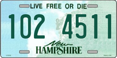 NH license plate 1024511