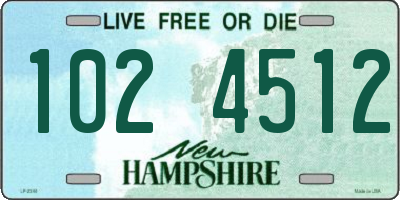 NH license plate 1024512