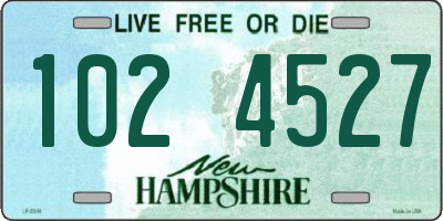 NH license plate 1024527