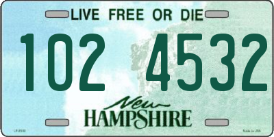 NH license plate 1024532