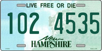NH license plate 1024535