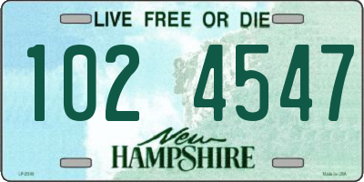 NH license plate 1024547