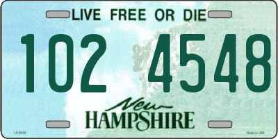 NH license plate 1024548