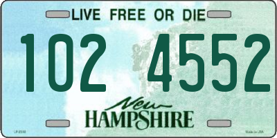 NH license plate 1024552