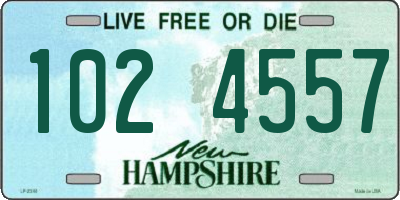 NH license plate 1024557