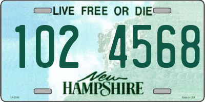 NH license plate 1024568