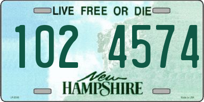 NH license plate 1024574