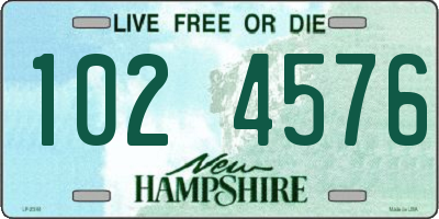 NH license plate 1024576
