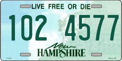 NH license plate 1024577