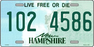NH license plate 1024586