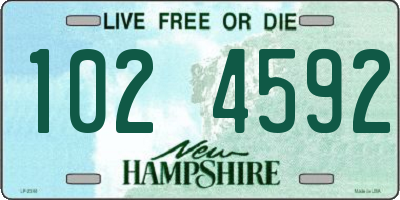 NH license plate 1024592