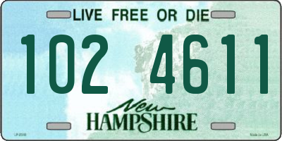 NH license plate 1024611