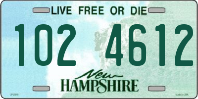 NH license plate 1024612