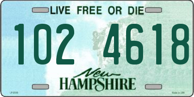 NH license plate 1024618