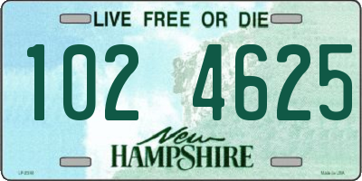NH license plate 1024625
