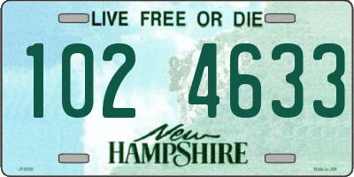 NH license plate 1024633