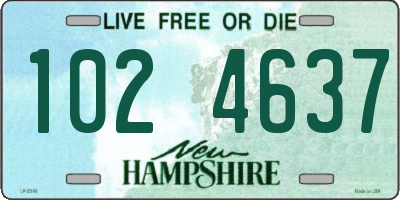 NH license plate 1024637