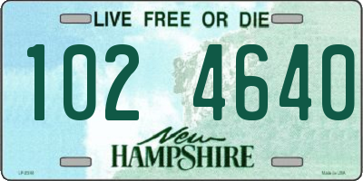 NH license plate 1024640