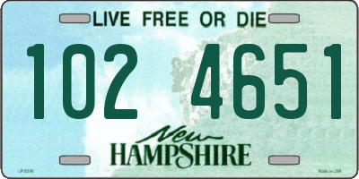 NH license plate 1024651