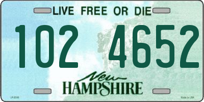 NH license plate 1024652