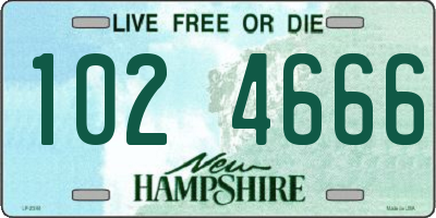 NH license plate 1024666