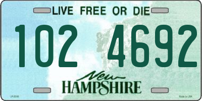 NH license plate 1024692