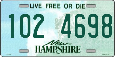 NH license plate 1024698